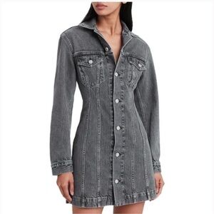 Helmut Lang Charcoal Denim Dress